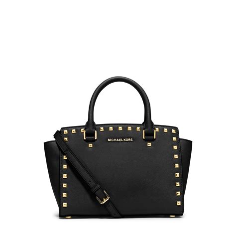 michael kors selma medium satchel|michael kors selma studded.